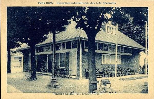 Paris, Weltausstellung 1925, Expo Internat. d. Arts Déco.,Pavillon Suisse