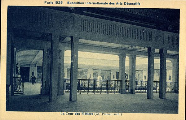 Paris, Weltausstellung 1925, Expo Internat. d. Arts Déco.,La Cour des Métiers