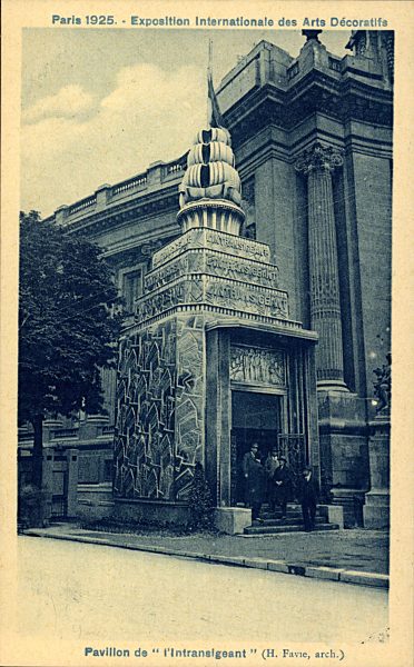 Paris, Expostition Intern. des Arts Décoratifs 1925, Pavillon Intransigeant