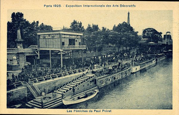 Paris, Exposition Intern. des Arts Décoratifs, Les Péniches de Paul Poiret