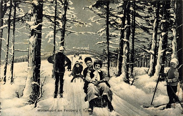 Schmitten Taunus, Feldberg,Wintersport,Schlitten,Ski