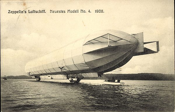 Zeppelins Luftschiff, Neuestes Modell no. 4, 1908