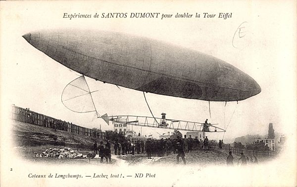 Coteaux de Longchamps, Lachez tout, Santos Dumont, Tour Eiffel