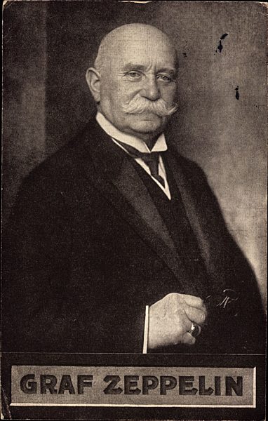 Luftfahrtpionier und Erfinder Ferdinand Graf von Zeppelin, Portrait