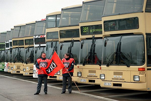 Warnstreik der Berliner Verkehrs-Betriebe