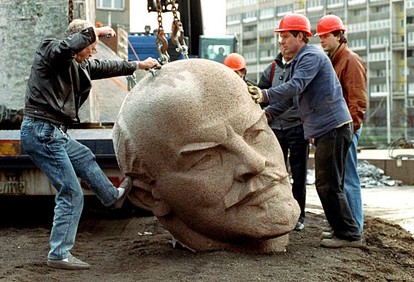 Demolition of socialist symbols