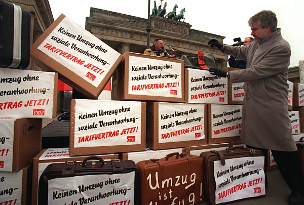 Berliner ÖTV protestiert gegen Umzug ohne Absicherung