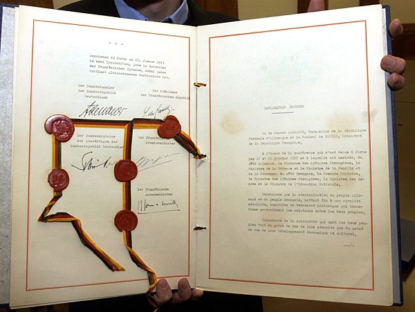 40. Jahrestrag des deutsch-französischen Freundschaftsvertrages