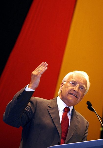 CDU-Parteitag in Frankfurt: Stoiber gibt sich siegessicher