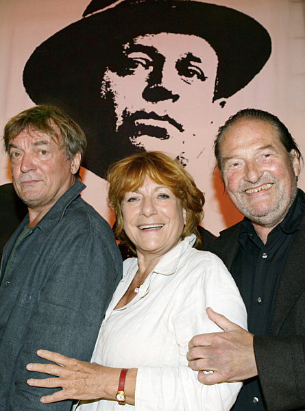 Die Schauspieler Dietmar Mues (l), Hannelore Hoger und Joachim Kuntzsch...