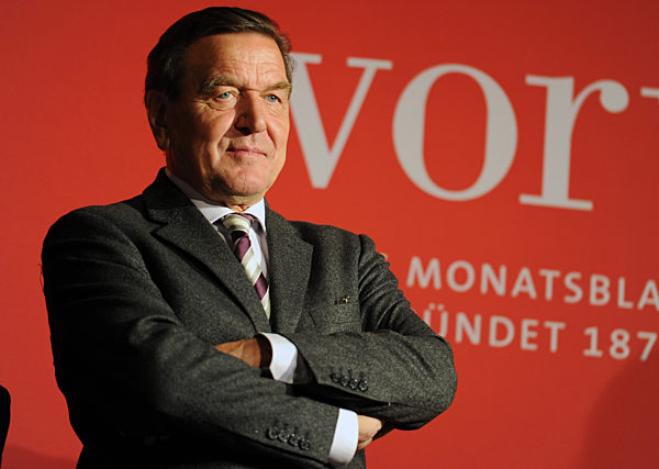 Sommerfest des "Vorwärts" - Schröder