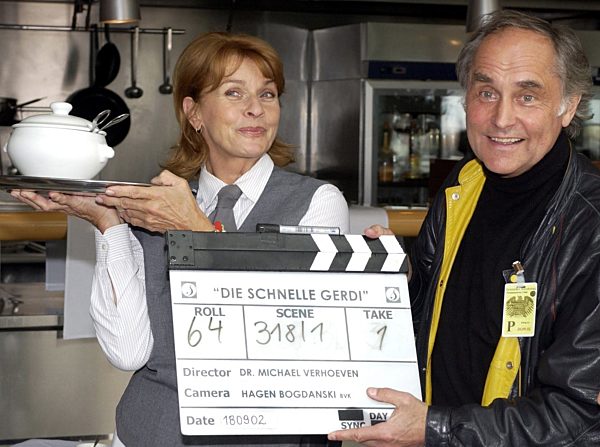 Dreharbeiten Senta Berger und Michael Verhoeven