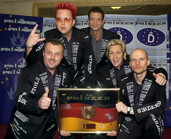 "Die Prinzen" mit Goldener Schallplatte ausgezeichnet