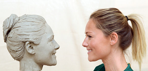 dpa exclusive - new wax figure for Helene Fischer