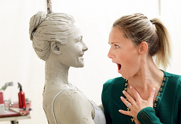 dpa exclusive - new wax figure for Helene Fischer