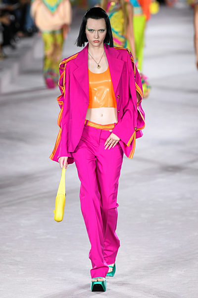 VERSACE SS22 runway during Milan Fashion Week on September 2021 - Milan, Italy. 24/09/2021