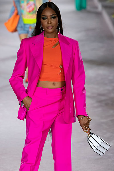 Naomi Campbell at VERSACE SS22 runway during Milan Fashion Week on September 2021 - Milan, Italy. 24/09/2021