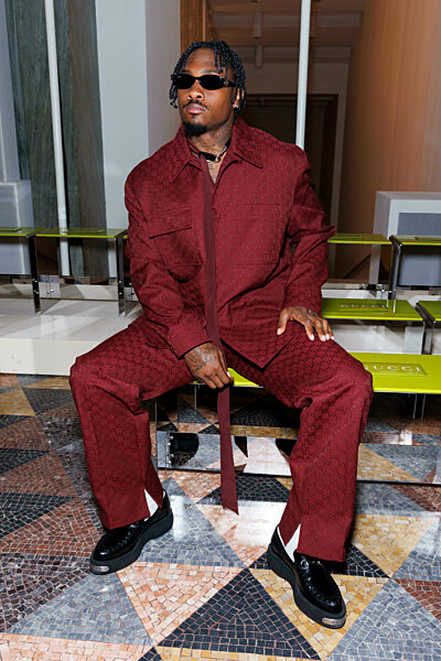 Stefon Diggs attends GUCCI Men Spring/Summer 2025 Runway during Milan Fashion Week Menswear on June 2024 - Milan, Italy 17/06/2024