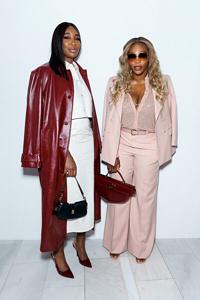 Serena Williams and Venus Williams attend GUCCI Men Spring/Summer 2025 Runway during Milan Fashion Week Menswear on June 2024 - Milan, Italy 17/06/2024