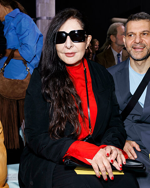 Marina AbramoviÄ attends PRADA Spring/Summer 2025 Runway during Milan Fashion Week on September 2024 - Milan, Italy 19/09/2024