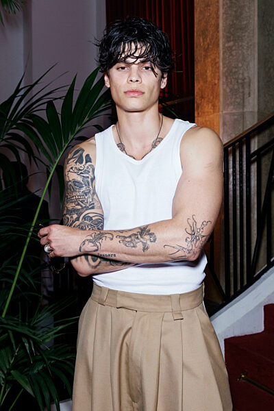 Jashlem attends WILLY CHAVARRIA Spring-Summer 2026 runway during Paris Fashion Week Menswear on June 2025 - Paris, France 27/06/2025