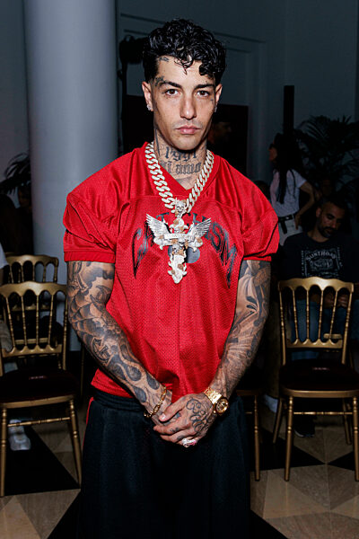 Tony Effe attends WILLY CHAVARRIA Spring-Summer 2026 runway during Paris Fashion Week Menswear on June 2025 - Paris, France 27/06/2025