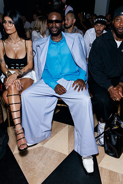 Adekunle Gold attends WILLY CHAVARRIA Spring-Summer 2026 runway during Paris Fashion Week Menswear on June 2025 - Paris, France 27/06/2025