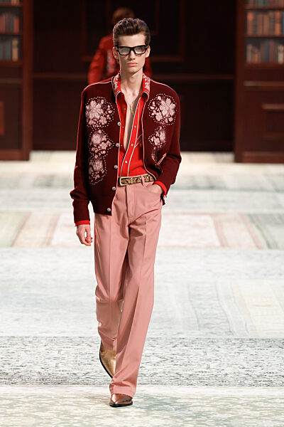 AMIRI men Fall/Winter 2026-2027 runway during Paris Fashion Week Menswear on January 2026 - Paris, France 22/01/2026