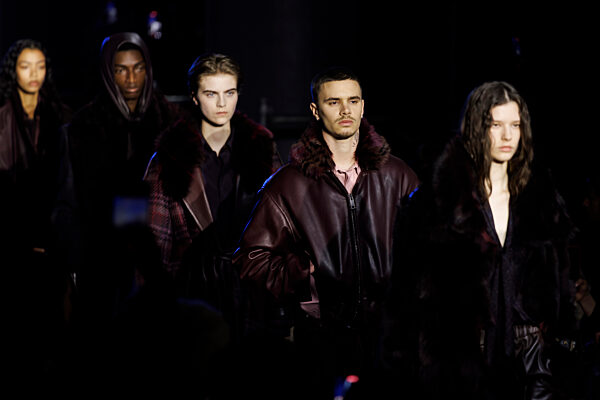 Romeo Beckham at BURBERRY Fall/Winter 2026-2027 runway during London Fashion Week on February 2026 - London, UK 23/02/2026