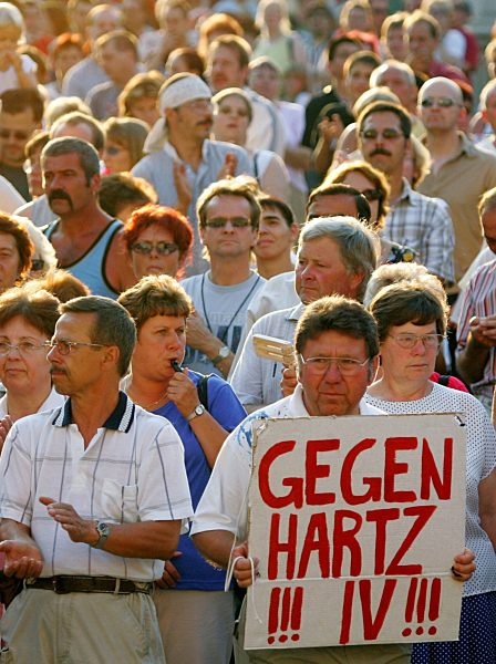 Montagsdemo in Senftenberg