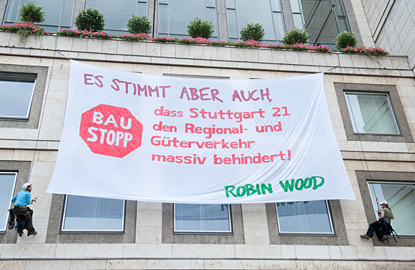 Protestaktion gegen Stuttgart 21