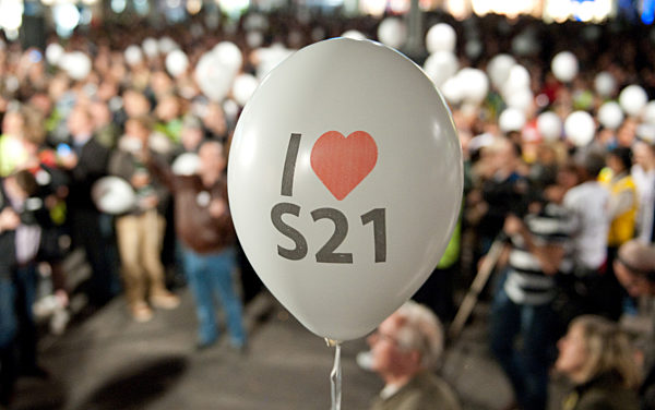 Stuttgart 21 - Demonstration der Befürworter