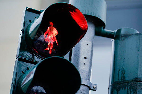 Pirmasens - Ampelmännchen zeigt Landgraf Ludwig
