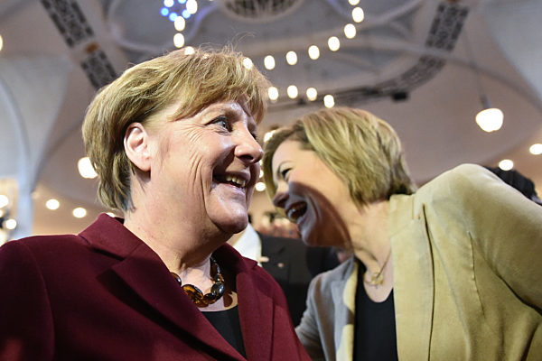 Landtagswahlkampf - Merkel und Klöckner
