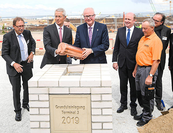 Grundsteinlegung Terminal 3 am Frankfurter Flughafen