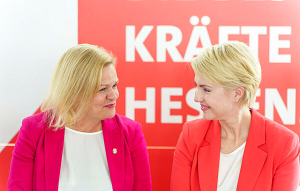 Landtagswahlkampf in Hessen mit SPD-Spitzenkandidatin