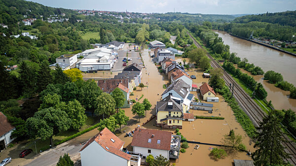 Hochwasser im Saarland - Kleinblittersdorf