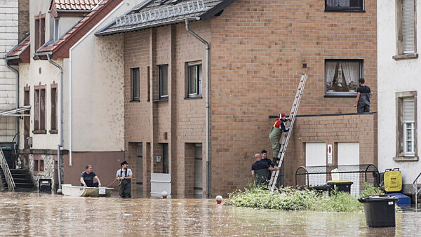 Hochwasser im Saarland - Kleinblittersdorf