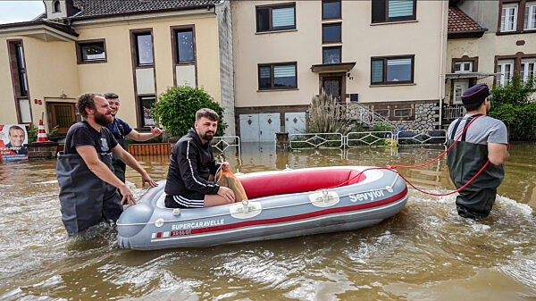 Hochwasser im Saarland - Kleinblittersdorf