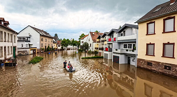Hochwasser im Saarland - Kleinblittersdorf