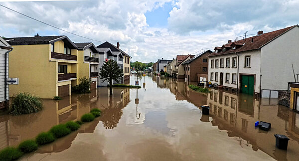 Hochwasser im Saarland - Kleinblittersdorf