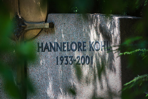 Das Grab von Hannelore Kohl