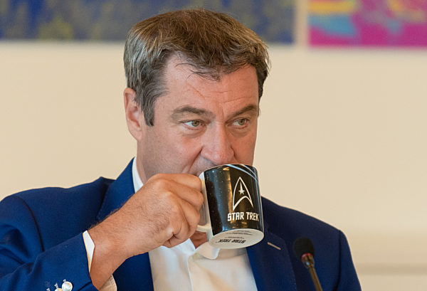 Videokonferenz des Kabinetts in Bayern