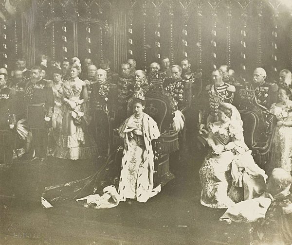Inauguration of Queen Wilhelmina in the Nieuwe Kerk in Amsterdam, The Netherlands (1898), R. Ebner, 1898