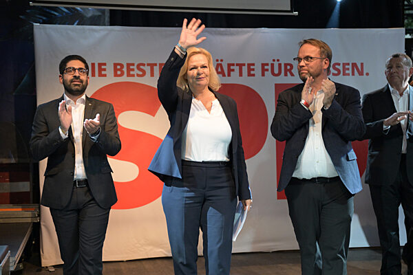 Landtagswahl Hessen - Wahlparty SPD