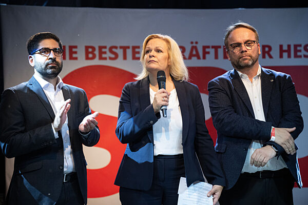 Landtagswahl Hessen - Wahlparty SPD