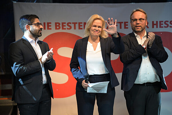 Landtagswahl Hessen - Wahlparty SPD