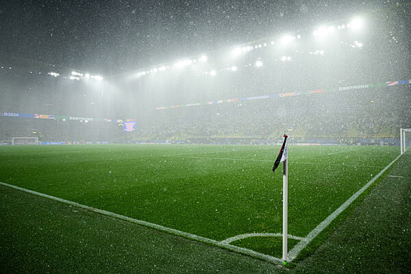 240629 Heavy rain during the UEFA Euro 2024 Football Championship round of...