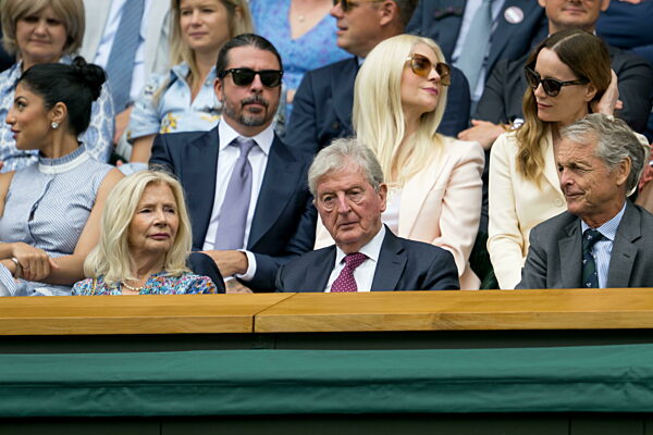 250702 Former football manager Roy Hodgson in the stands during day 3 of...