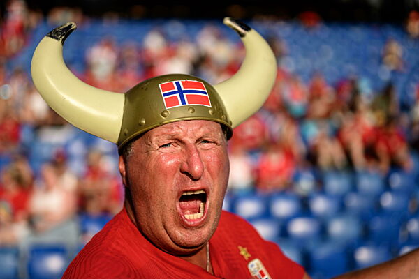 250702 Fan of Norway ahead of the UEFA Women's Euro 2025 group stage...